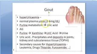 Pharmacology 248 a Anti Gout Drugs Gouty Arthritis HyperUricemia Pharmacology Acute Colchicine [upl. by Monk979]