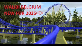 Walibi Belgium New Rollercoaster 2025 Precreation Project Harbor  Made with FVD [upl. by Aicnorev]