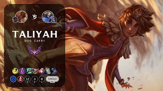 Taliyah Carry vs Ezreal  EUW Master Patch 145 [upl. by Wandie]