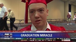 Grad walks across stage after years in wheelchair [upl. by Tabbatha]