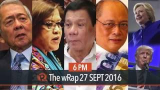 Yasay De Lima Diokno  6PM wRap [upl. by Lacim181]