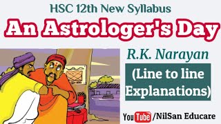 12th English New Syllabus  An Astrologers Day by R K Narayan class 12 in Marathi [upl. by Arnon]