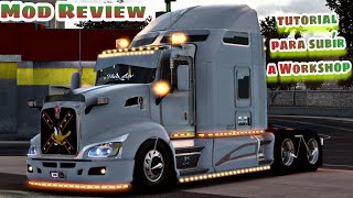 El Mejor Kenworth T660 TUNING 🔥 mod Review y como subir mods ala Workshop american Truck Simulator [upl. by Thorvald287]