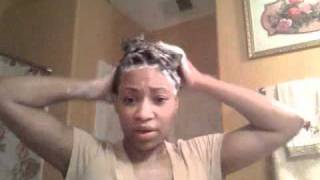 Perm Day using Mizani relaxer [upl. by Atteirneh]