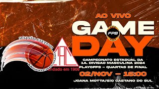 AO VIVO PLAYOFFS  AA SÃO CAETANO 0 X 1 CRAVINHOS  JOGO 2  PAULISTA DE BASQUETE A1 [upl. by Adara]