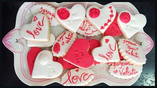 ♡• BISCUITS SABLÉS PERSONNALISÉS POUR LA SAINT VALENTIN •♡ [upl. by Izawa]