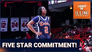 BREAKING Illini WBB Land 5 Star Destiny Jackson  Illini Podcast [upl. by Skylar5]