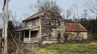 Incredible Abandoned Log Cabin Older then the United States built in 1751 [upl. by Nnaitsirk]