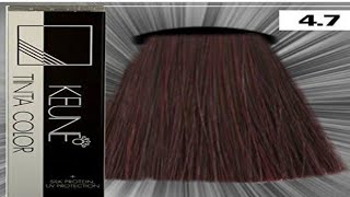 KEUNE TINTA Hair Colour 47 review Hair Colouring Without Cut Down [upl. by Vinny]