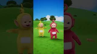 Funny Exercising with Po and Laa Laa Teletubbies Lets Go shorts [upl. by Esinaej]