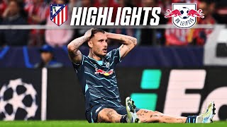 Last minute defeat in Madrid  Highlights Atlético Madrid  RB Leipzig 21  Champions League [upl. by Roxie]