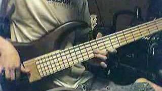 DragonForce Guitar Solo Played on Bass  2 [upl. by Yrot]