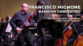 Francisco Mignone Bassoon Concertino [upl. by Siuluj]