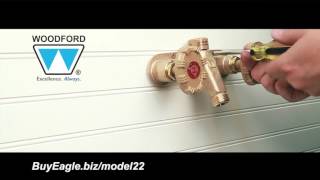 Woodford Model 22 Hot and Cold OutdoorFaucet Installation [upl. by Penni]