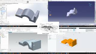 Catia Nx Creo SOLIDWORKS All in one CAD Exercise  Frame Guide [upl. by Kerad792]