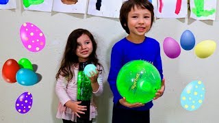 Soccer Ball that glows in the dark and Sports Toys with Egg Hunt Challenge for Toddlers [upl. by Jane]