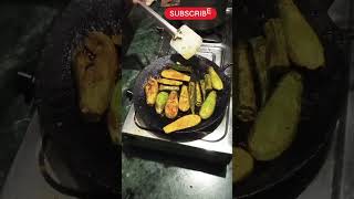 Tawa Fry BrinjalOkra Easy Recipe short  viral videos YouTube video 🙏 [upl. by Yul]