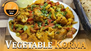 Mix vegetable Korma Recipe By Food Bite [upl. by Samuele80]