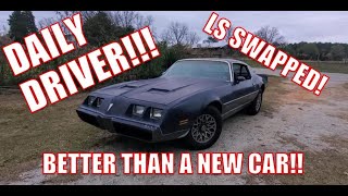 LS Swapped Daily  1979 Pontiac Firebird Formula lsswap pontiac firebird transam dailydriver [upl. by Netta]