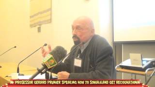 SomalilandProfessor Gerard Prunier Speaking How To Somaliland Get Recognation SLNNEWS COM [upl. by Christen]