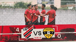 Athletico Paranaense 4x0 Araucária  Paranaense Sub15  MELHORES MOMENTOS [upl. by Aynot]