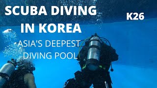 Try SCUBA K26 South Korea ASIAS DEEPEST DIVING POOL [upl. by Adabelle]