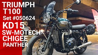 Review Triumph T100 Touring Set 050724  CHIGEE AIO5 PLAY  KD15  SWMOTECH [upl. by Omidyar]