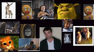 Shrek Impressions Donkey Lord Farquaad Puss Magic Mirror Gingerbread Man Pig Wolf Robin Hood [upl. by Christoffer]