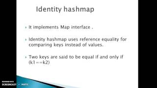 Difference between HashMap and IdentityHashmap in java [upl. by Anitsirt]