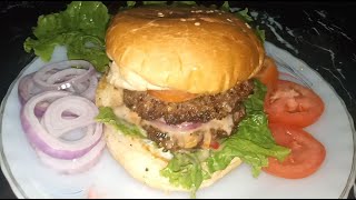 Beef burger by SIDRAS KITCHEN [upl. by Orva]