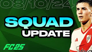 NEW FC 25 CAREER MODE SQUAD UPDATE 081024 [upl. by Roti]