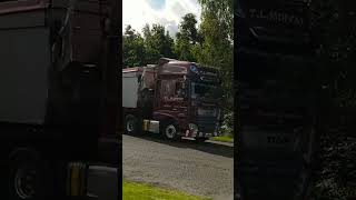 T L Moffat Haulage Coatbridge Dumyat View Roundabout Tullibody Clackmannan Shire Scotland UK [upl. by Ailam964]