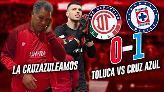 Toluca vs Cruz Azul  01  Perdemos el liderato  RESUMEN [upl. by Dasteel]