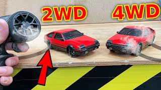 2WD vs 4WD mini RC Drift Cars [upl. by Charmion]