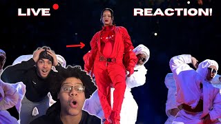 RIHANNAS SUPER BOWL 57 HALFTIME SHOW REACTION [upl. by Adnamor793]