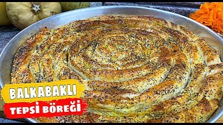 BALKABAKLI TEPSİ BÖREĞİ NASIL YAPILIR 💯 ÇITIR HAZIR YUFKA BÖREĞİ ✅BAL KABAĞI🔝 YENİ YEMEK TARİFLERİ [upl. by Navnod502]