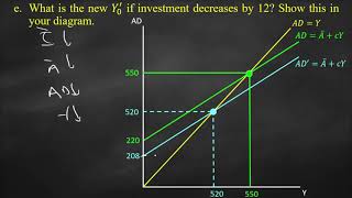 Keynesian Model Question [upl. by Idolem]