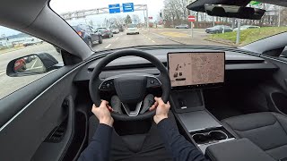 Tesla Model 3 Highland RWD 2024  Driving POV  No Comment [upl. by Patnode]