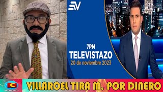 Fernando Villaroel le tira M a ECUAVISA por dinero [upl. by Esidnak361]