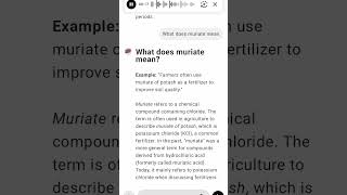 What does muriate mean [upl. by Nerral941]