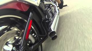 Bassani Xhaust ProStreet Turn Outs on a Harley Softail Breakout [upl. by Duhl298]