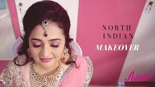 North Indian Bridal Makeup  Asmitha Makeover Artistry [upl. by Ecarg]