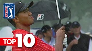 Tiger Woods top10 alltime shots in World Golf Championships [upl. by Ramed]