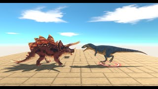 1vs1 hellhound vs allosaurus  Animal Revolt Battle Simulator [upl. by Redmund922]