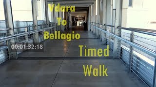 Timed walk From Vdara to Bellagio [upl. by Attelliw]