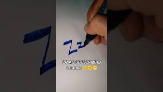 COMO SE ESCRIBE LA LETRA Z 🫡🥹😁 como aprender [upl. by Joelie]