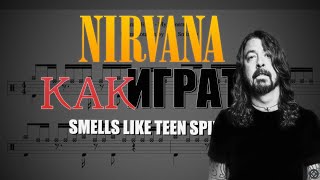 Nirvana  Smells Like Teen Spirit  Backing Track Sheet Music Play Along [upl. by Aehtorod]