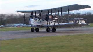 Vickers Vimy Flight by Museum Volunteers on Top Gear Circuit Dunsfold 2008 [upl. by Pandich]