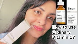 How to use Ordinary Vitamin C Ascorbyl Glucoside solution 12 [upl. by Eiveneg]