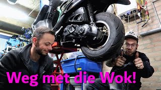 Gilera Stalker Wokvrij maken [upl. by Erlina]